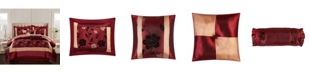 Nanshing Angela 7-Piece Comforter Set, Red, California King